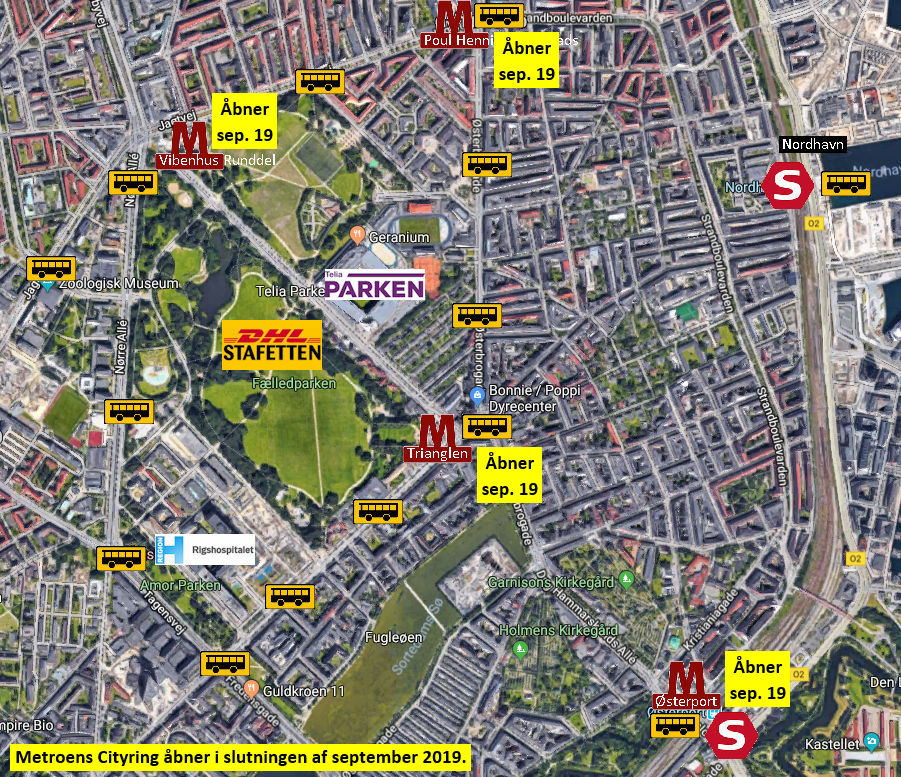 DHL-stafetten: Trafikkort 2019